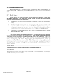 Application for Certificate of Competency - Lee County, Florida, Page 5