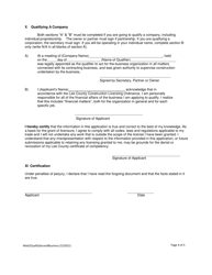 Application to Qualify a Second Business - Lee County, Florida, Page 4
