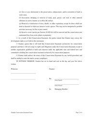 Transfer of Development Rights Conservation Easement - Lee County, Florida, Page 2