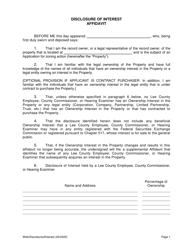 Document preview: Disclosure of Interest Affidavit - Lee County, Florida