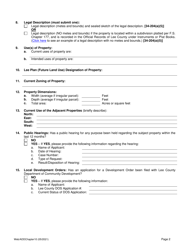 Application for Administrative Deviation From Chapters 10 and 33 - Lee County, Florida, Page 2