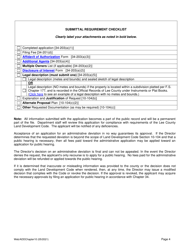 Application for Administrative Deviation From Chapters 10 and 33 - Lee County, Florida, Page 4