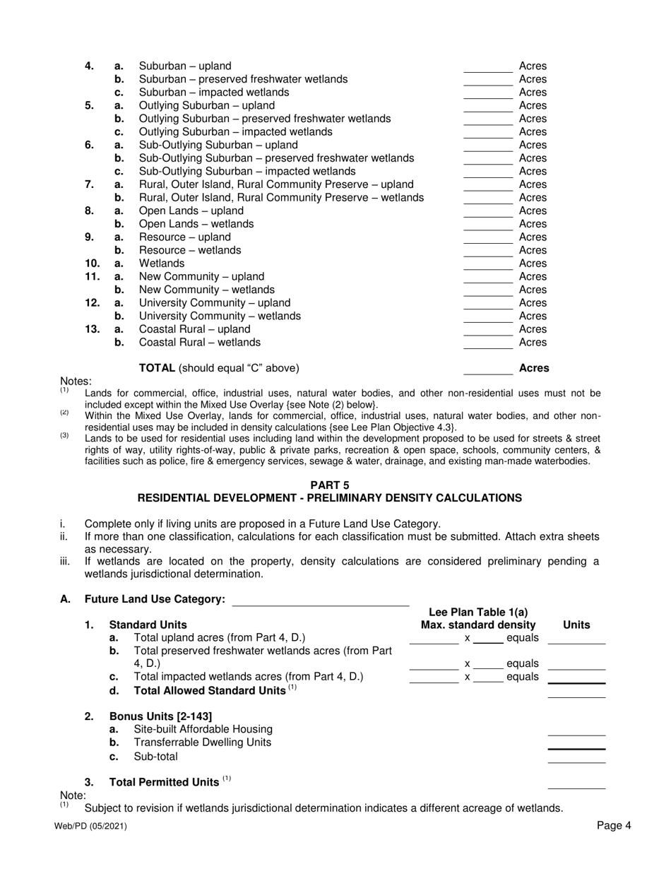 Application for Planned Development Public Hearing - Lee County, Florida, Page 4