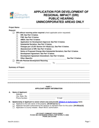 Application for Development of Regional Impact (Dri) Public Hearing - Lee County, Florida