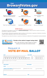 Voter Registration Form for the Third Party Voter Registration Organizations - Broward County, Florida, Page 2