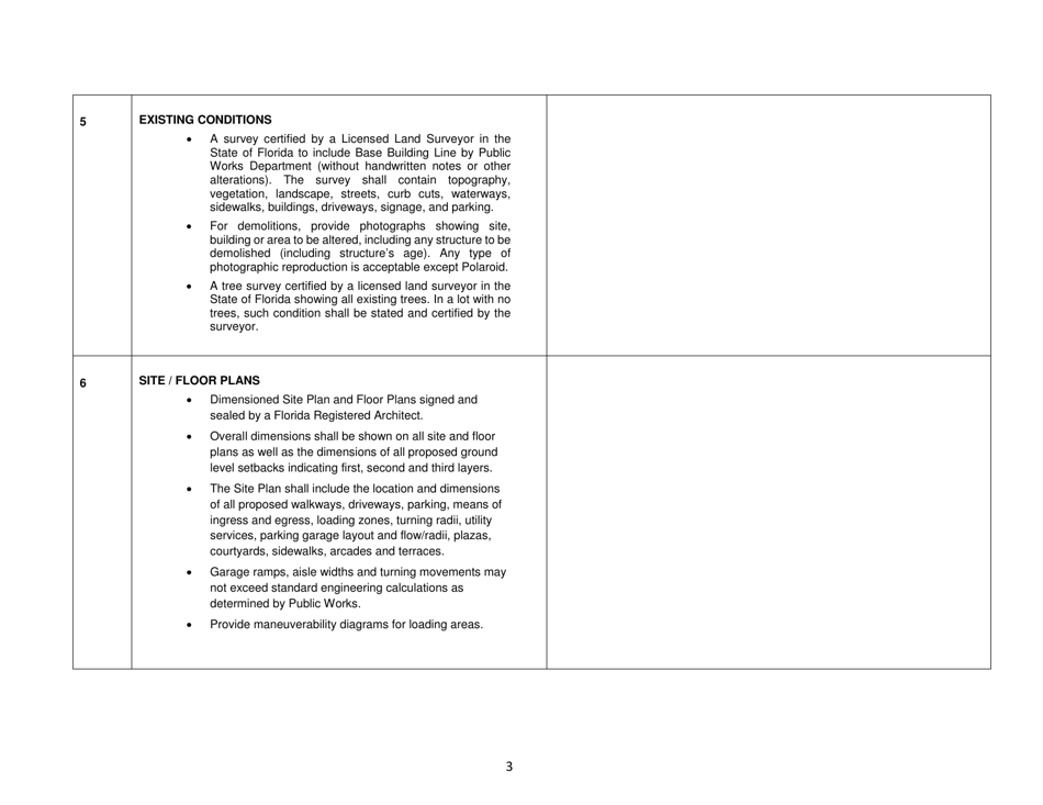 Udrb Submittal Checklist - City of Miami, Florida, Page 3