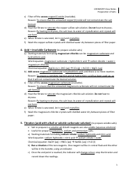 Preparation of Salts Chemistry Worksheet, Page 3
