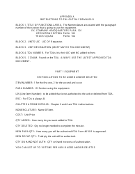Instructions for DD Form 4610-R Equipment Changes in Mtoe/Tda (Ega)