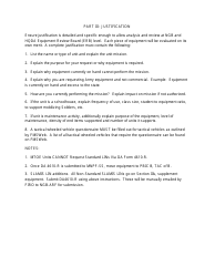 Instructions for DD Form 4610-R Equipment Changes in Mtoe/Tda (Ega), Page 2