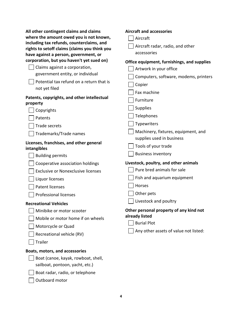 Personal Property Checklist Template - Fill Out, Sign Online and ...