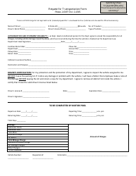 Document preview: Request for Transportation Form - Kansas State University