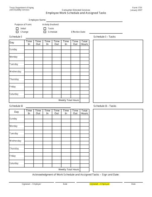 Form 1731 - Fill Out, Sign Online and Download Printable PDF, Texas ...