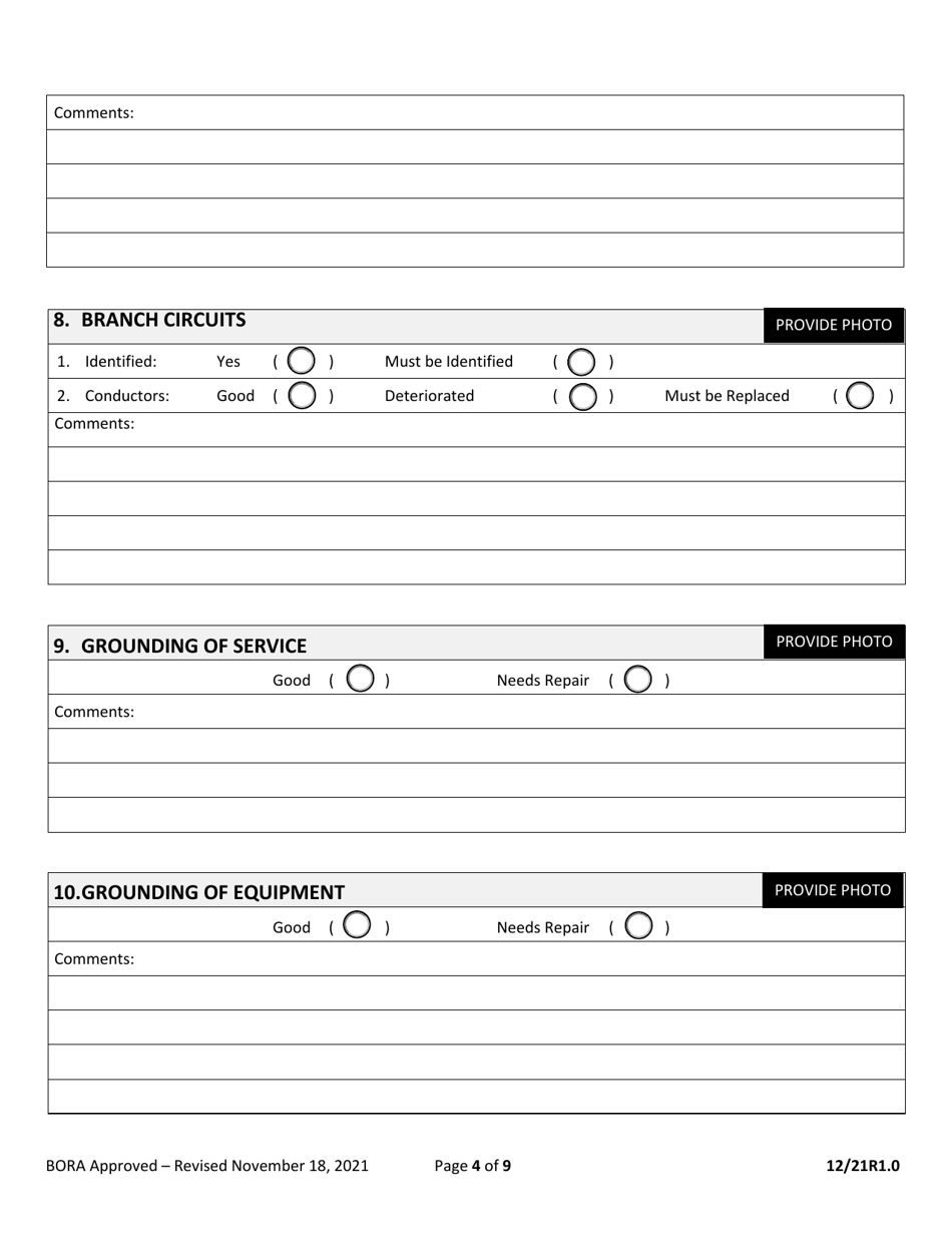 Minimum Inspection Procedural Guidelines for Building Electrical Recertification - City of Miami, Florida, Page 4