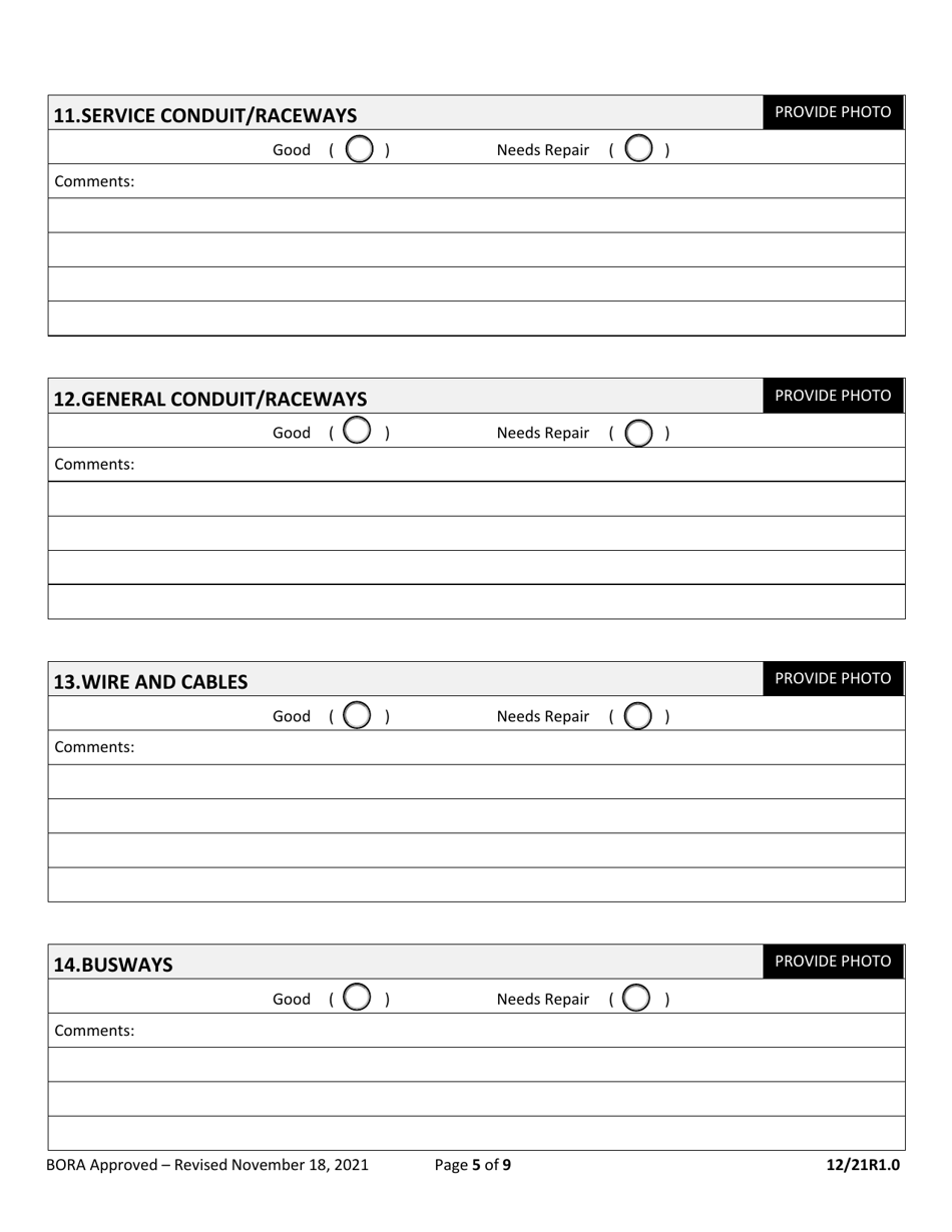 Minimum Inspection Procedural Guidelines for Building Electrical Recertification - City of Miami, Florida, Page 5