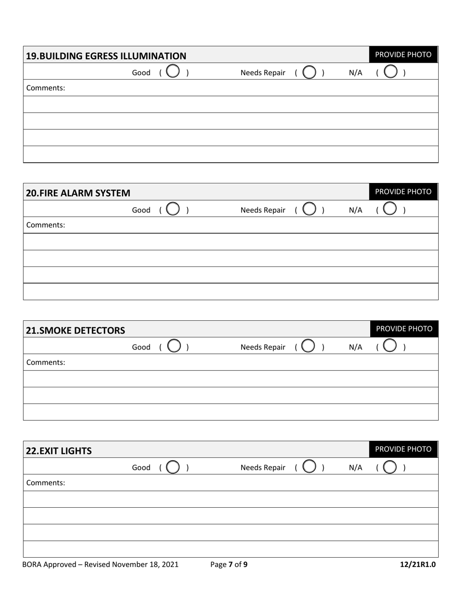 Minimum Inspection Procedural Guidelines for Building Electrical Recertification - City of Miami, Florida, Page 7