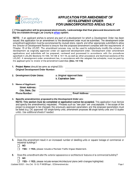 Document preview: Application for Amendment of Development Order - Lee County, Florida