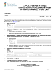 &quot;Application for a Type C Limited Review Development Order&quot; - Lee County, Florida