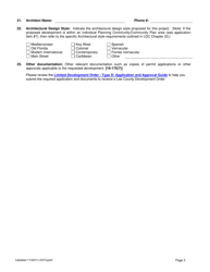 Application for a Type D Limited Review Development Order - Lee County, Florida, Page 3