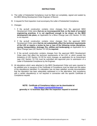 Mining Development Order (Mdo) Letter of Substantial Compliance Engineer - Lee County, Florida, Page 2