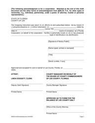 Cross Access Easement - Lee County, Florida, Page 3