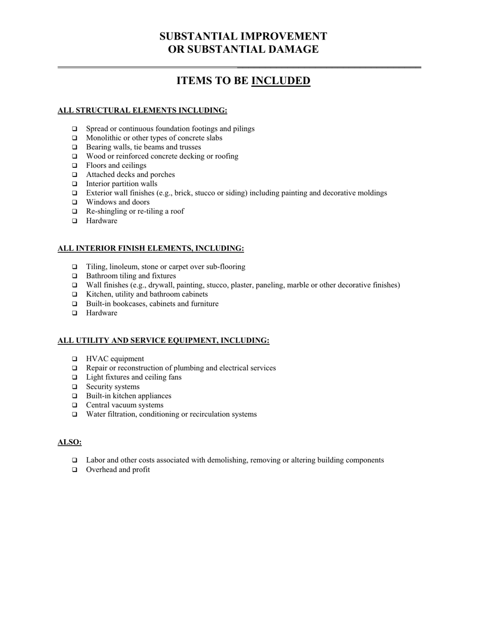Detailed Construction Cost Breakdown Itemization Package - Lee Couny, Florida, Page 5