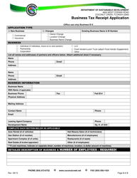Business Tax Receipt Application - City of Coconut Creek, Florida, Page 2