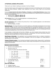 Business License Application - City of Reedley, California, Page 2