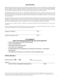 Cabaret Permit Application - City of Hayward, California, Page 3