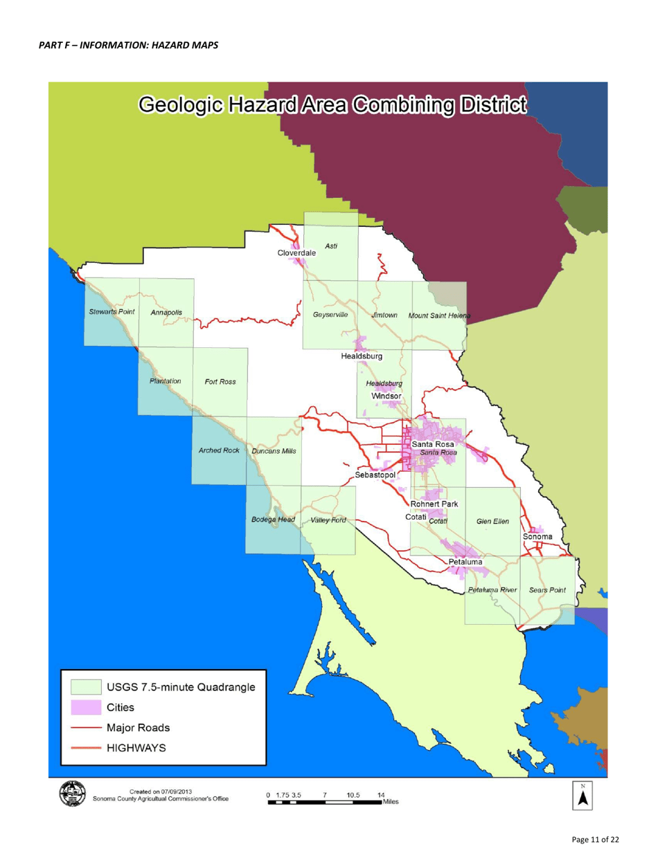 Permit Application for Agricultural Grading, Drainage, and / or Vineyard / Orchard Site Development (Vesco) - County of Sonoma, California, Page 11