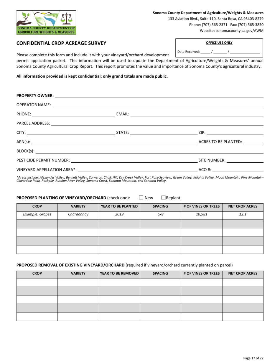 Permit Application for Agricultural Grading, Drainage, and / or Vineyard / Orchard Site Development (Vesco) - County of Sonoma, California, Page 17