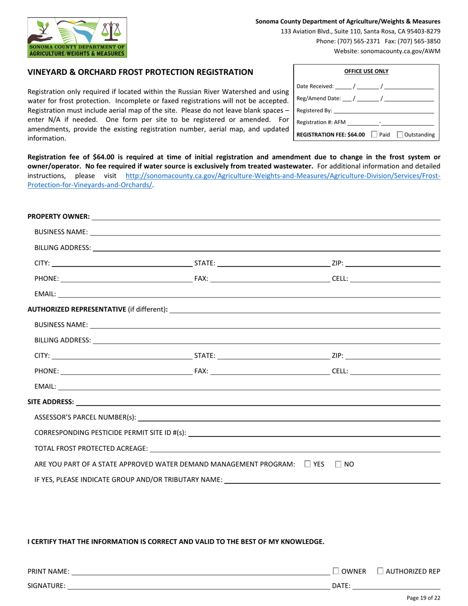 Permit Application for Agricultural Grading, Drainage, and / or Vineyard / Orchard Site Development (Vesco) - County of Sonoma, California, Page 19