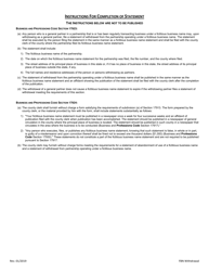 Fictitious Business Name Statement of Withdrawal From Partnership - County of Sonoma, California, Page 2