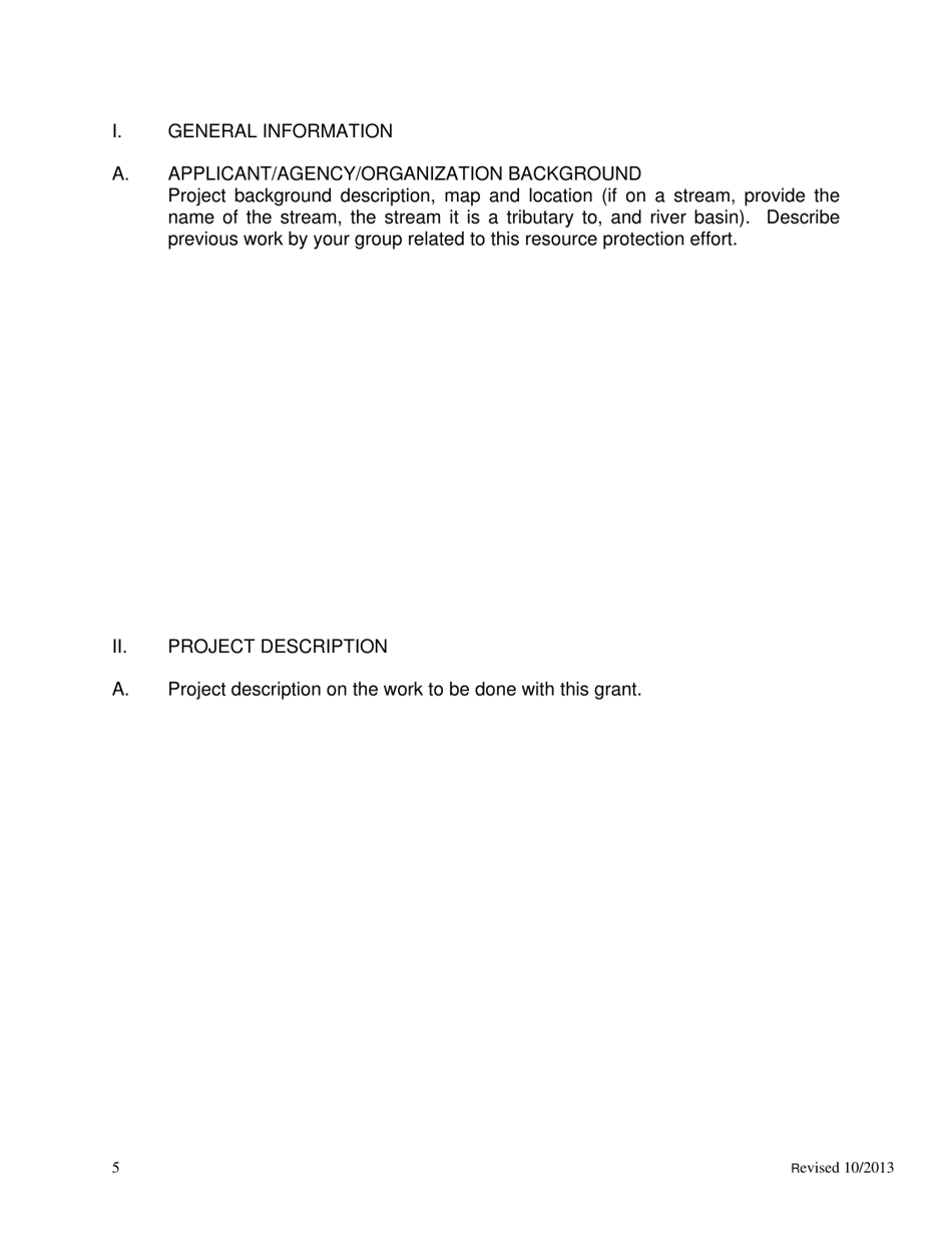 Funding Request Application - Fish and Wildlife Commission Grant Program - County of Sonoma, California, Page 5