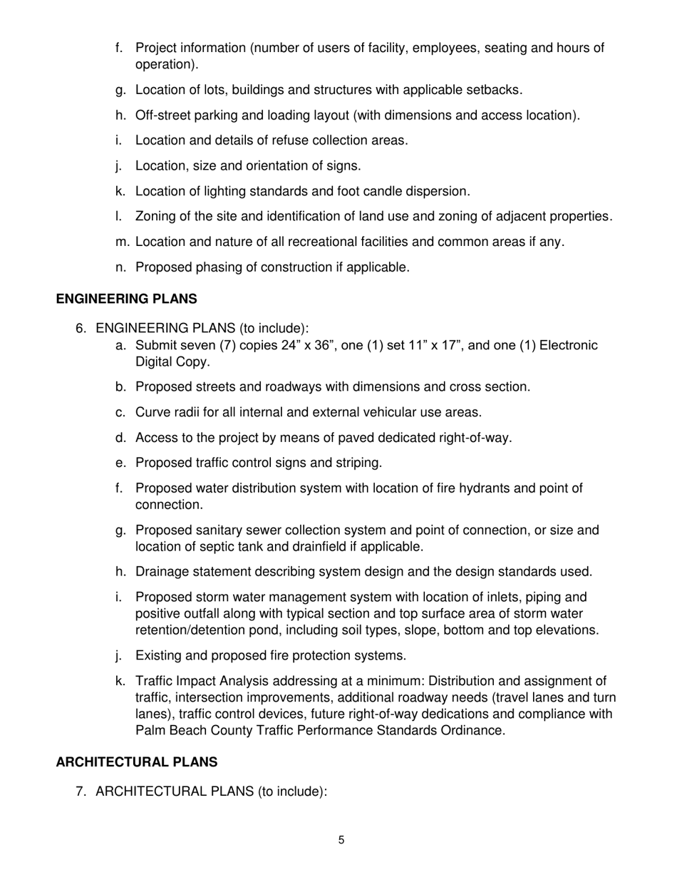 Application for Special Exception Amendment - City of Greenacres, Florida, Page 5