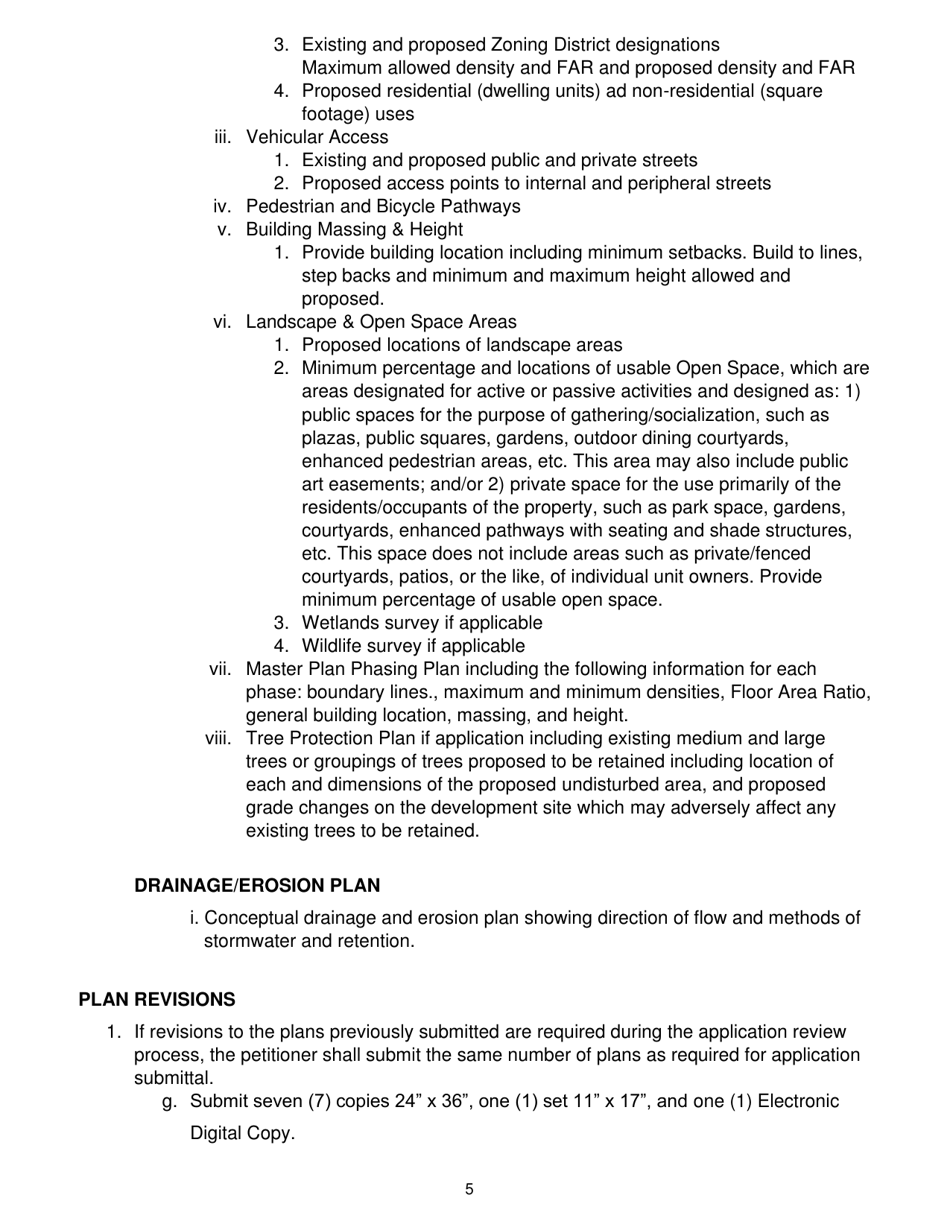 Master Plan Approval Application - City of Greenacres, Florida, Page 5