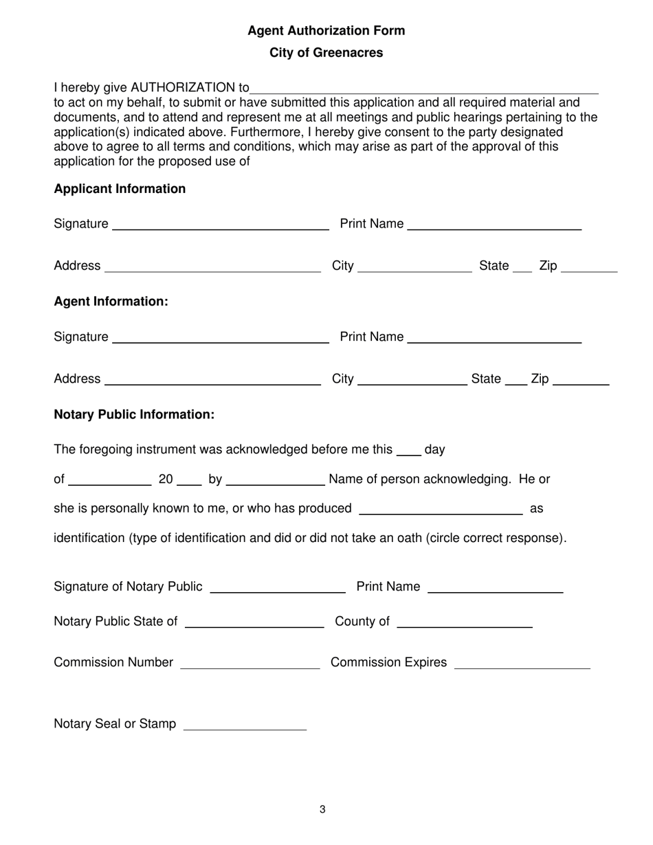 Extension of Time Application - City of Greenacres, Florida, Page 3