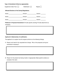Application for Zoning Text Amendment Approval - City of Greenacres, Florida, Page 2