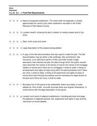 Final Plat Requirements and Checklist - City of Greenacres, Florida, Page 2