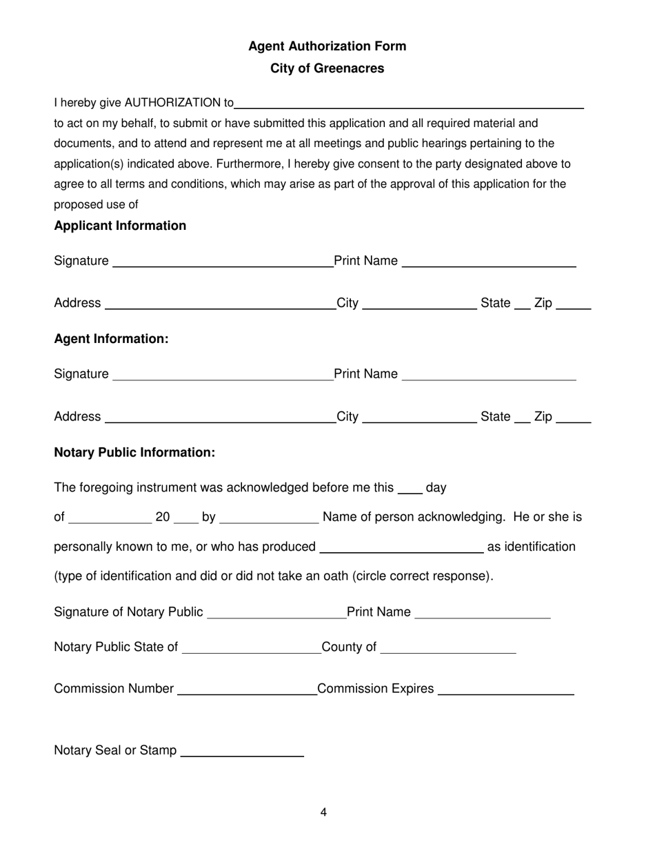 Application for Annexation - City of Greenacres, Florida, Page 4