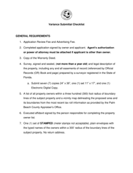Application for Variance - City of Greenacres, Florida, Page 7