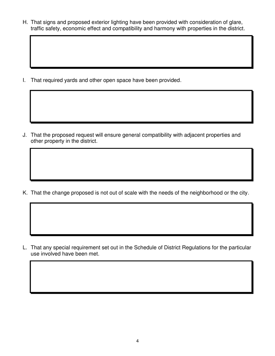 City of Greenacres, Florida Application for Special Exception Approval