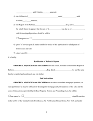 Judgment of Foreclosure and Sale - Oneida County, New York, Page 2