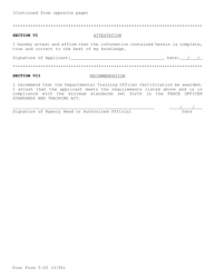 Form T-20 Application for Departmental Training Officer Certification - Georgia (United States), Page 2