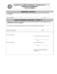 Application for Certification Arson Investigator - Georgia (United States), Page 2
