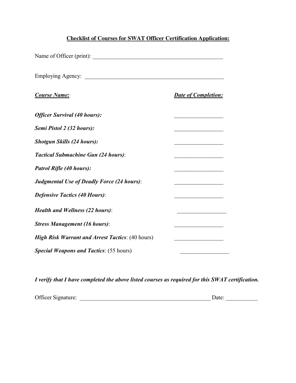 Swat Officer Certification - Georgia (United States), Page 3