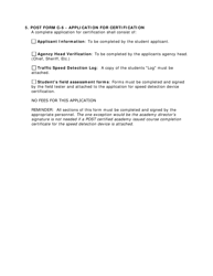 Application for Speed Detection Device Operator Certification - Georgia (United States), Page 3