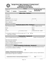 Application for Speed Detection Device Operator Certification - Georgia (United States), Page 4