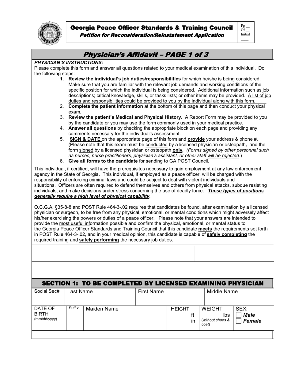 Petition for Reconsideration / Reinstatement Application - Georgia (United States), Page 11