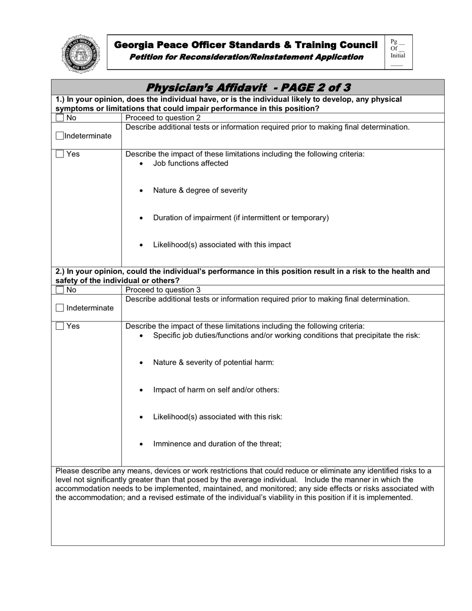 Petition for Reconsideration / Reinstatement Application - Georgia (United States), Page 12