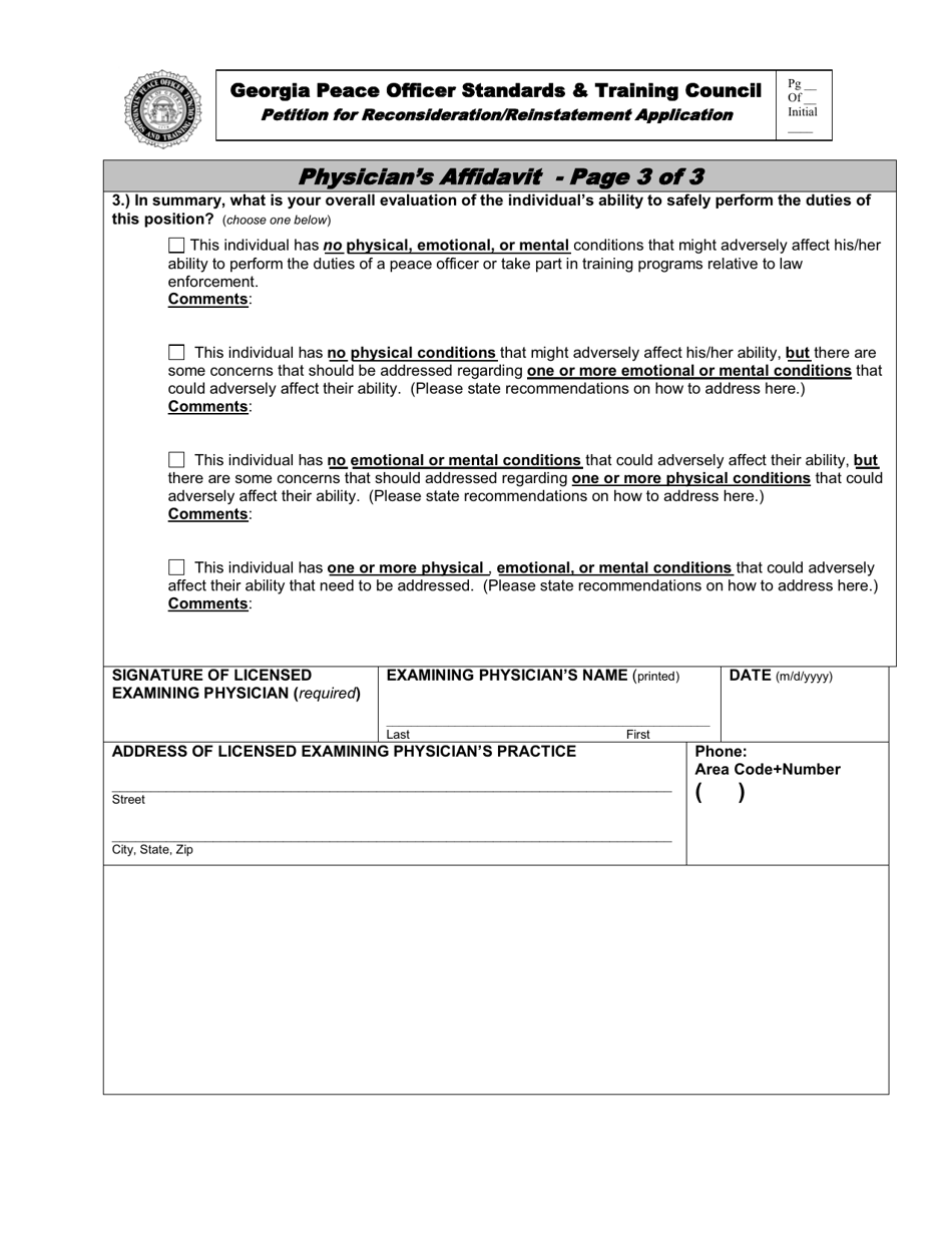 Petition for Reconsideration / Reinstatement Application - Georgia (United States), Page 13